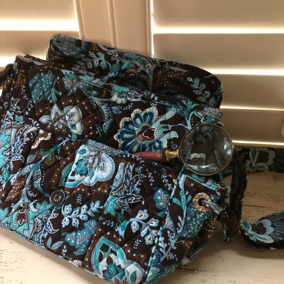 Vera Bradley messenger bag, Java Blue - Picture 4 of 10
